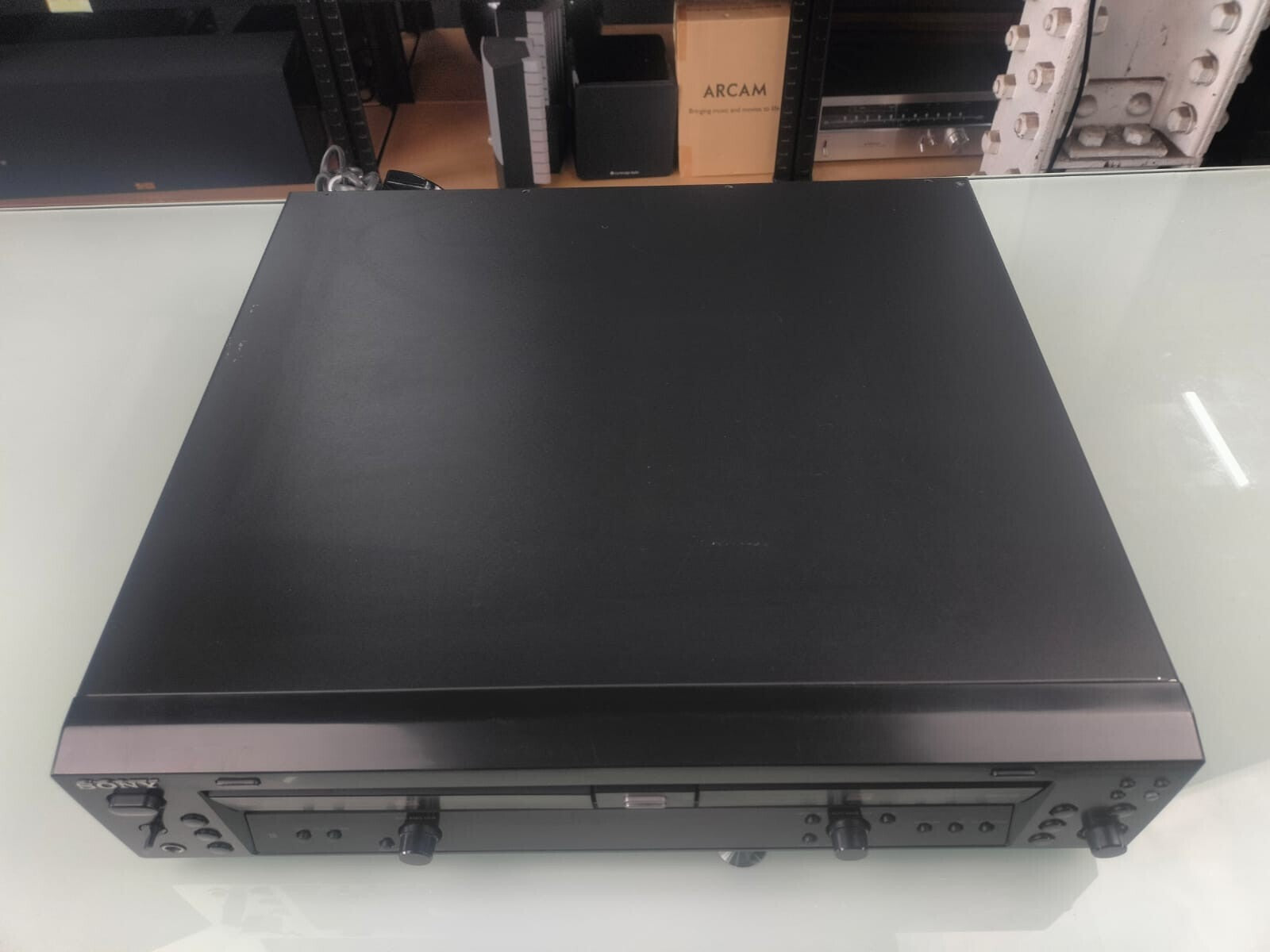 SONY RCD-W100 CD PLAYER RECORDER WITH REMOTE