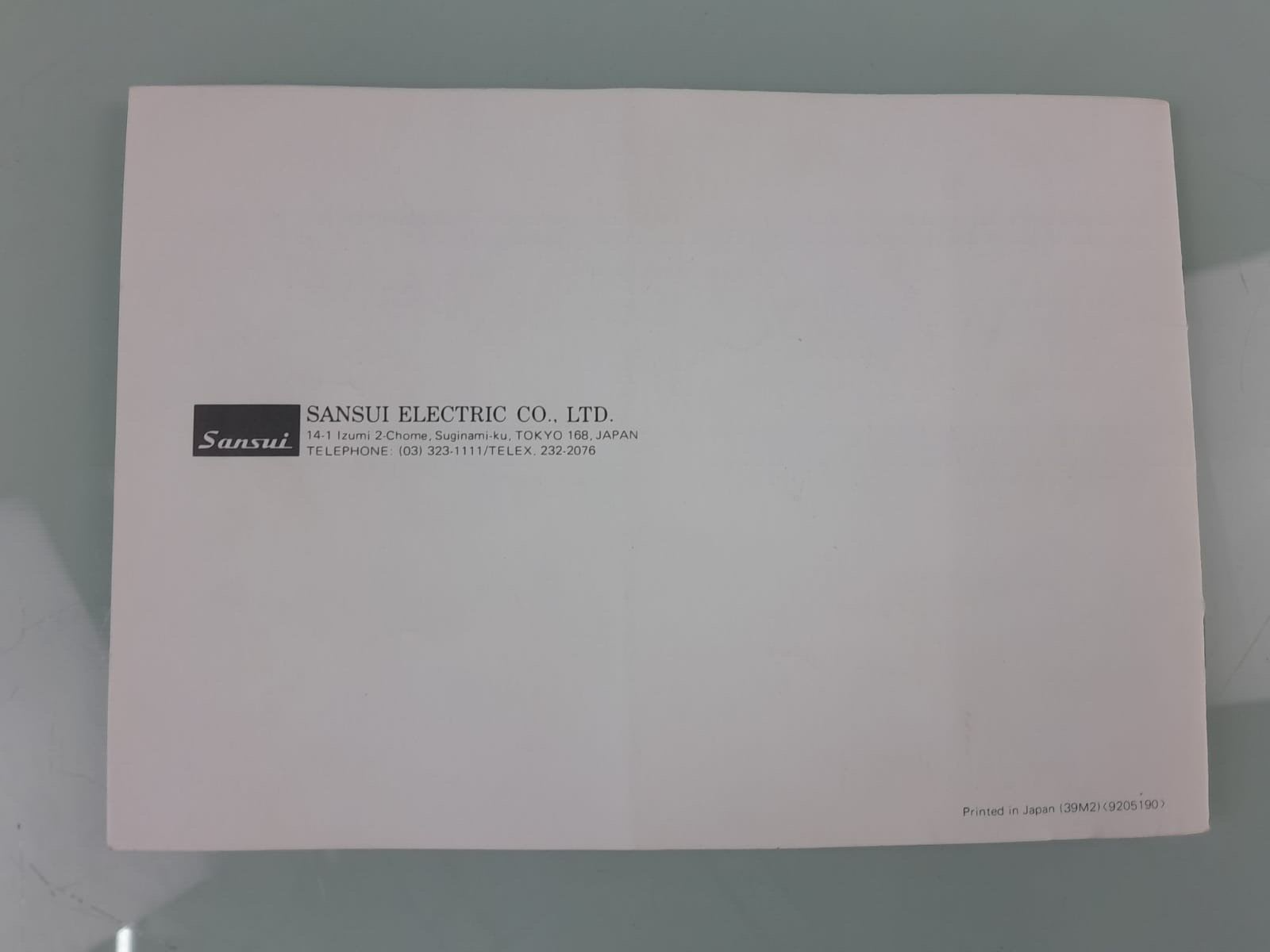 SANSUI FR D3 TURNTABLE OPERATING INSTRUCTIONS / MANUAL