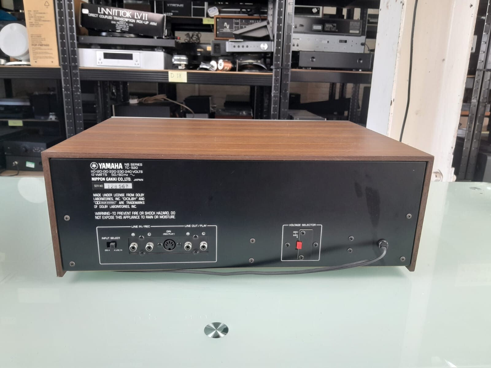 YAMAHA TC 520 NATURAL SOUND STEREO CASSETTE DECK