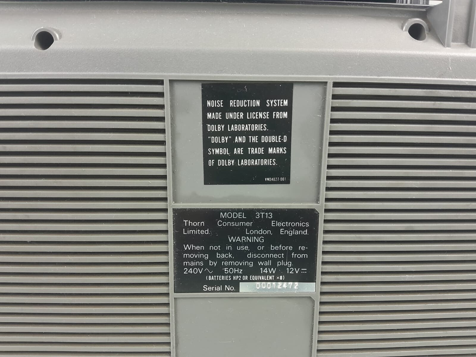 FERGUSON 3T13 3 BAND STEREO RADIO CASSETTE