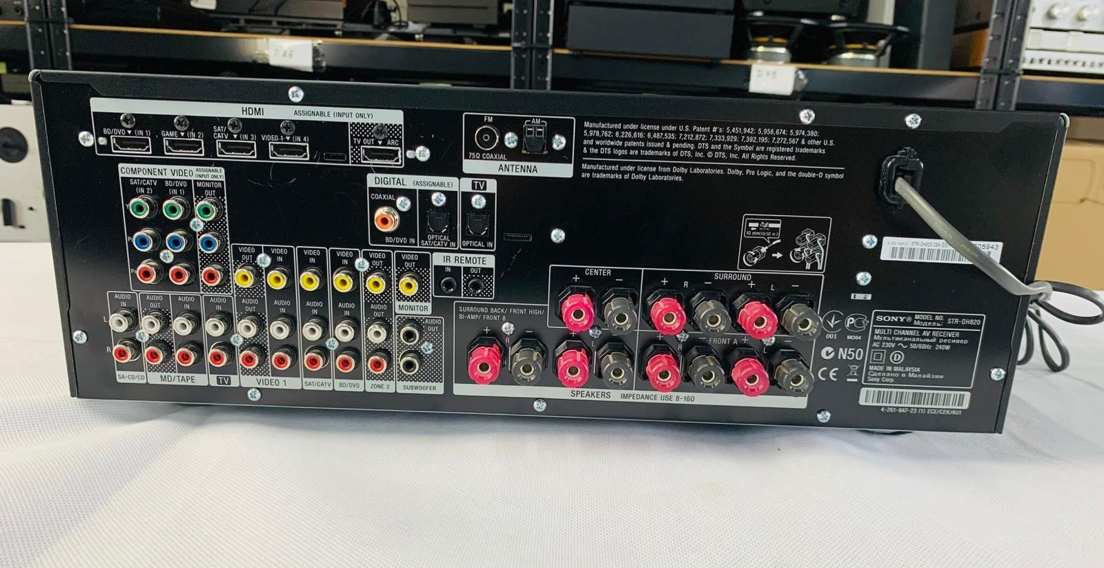 SONY STR DH820 MULTI CHANNEL HOME AV RECEIVER