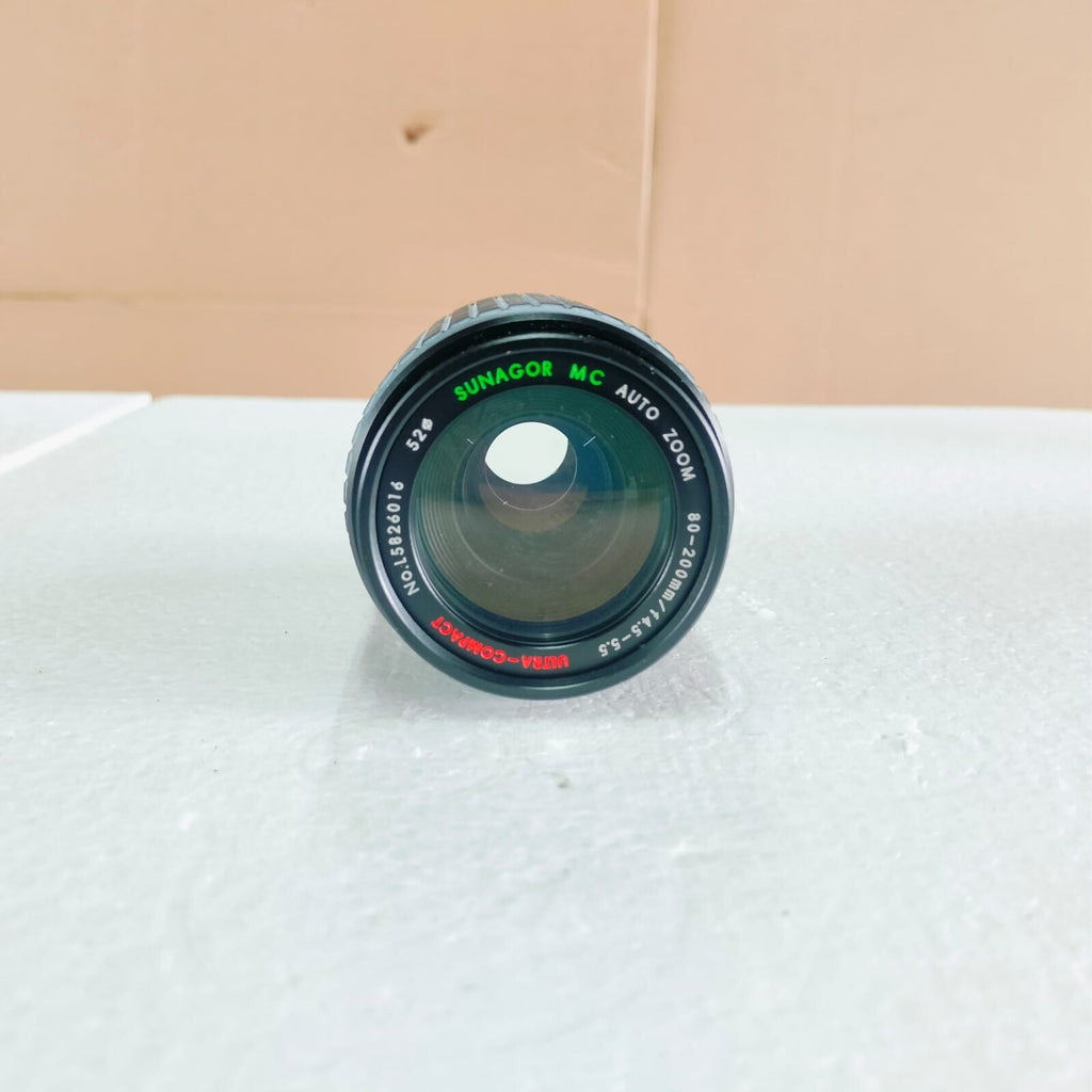 SUNAGOR MC AUTO ZOOM 80-200MM F/4.5-5.5 ULTRA-COMPACT CAMERA LENS