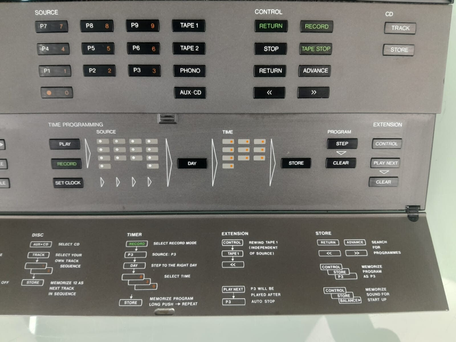 BANG & OLUFSEN B&O 5000 MASTER CONTROL PANEL