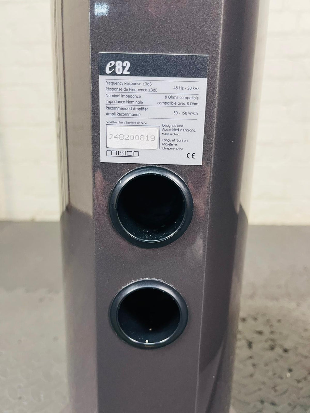 MISSION ELEGANTE E82 FLOOR STANDING SPEAKERS