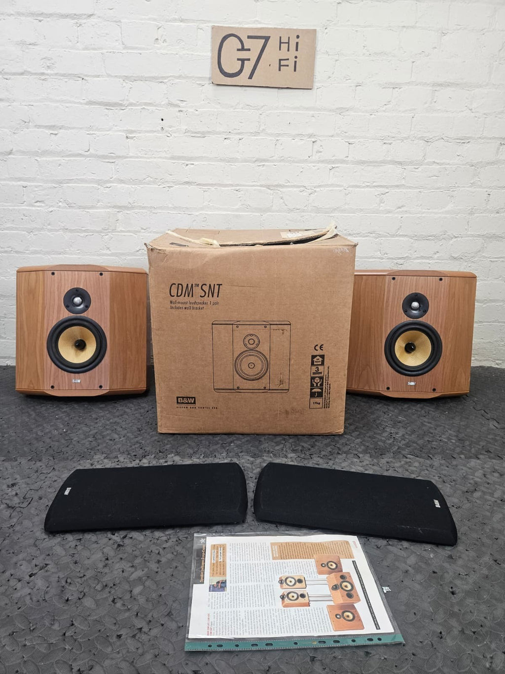 BOWERS & WILKINS B&W CDM SNT REAR HOME CINEMA SPEAKERS