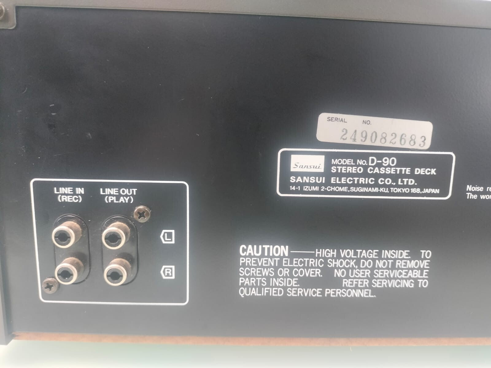SANSUI D-90 STEREO CASSETTE DECK
