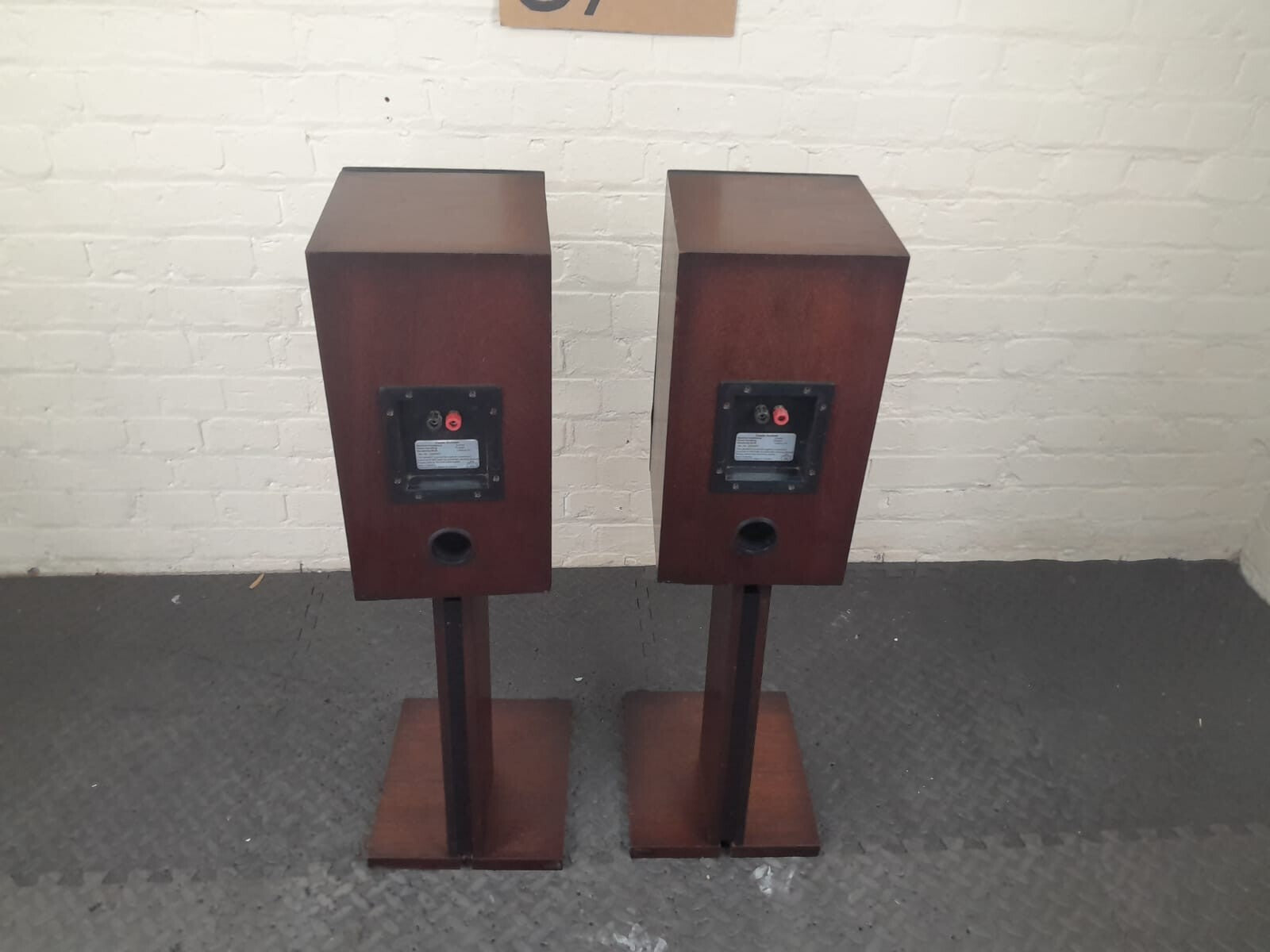 CASTLE DURHAM SPEAKERS WITH ORIGINAL CASTLE STANDS