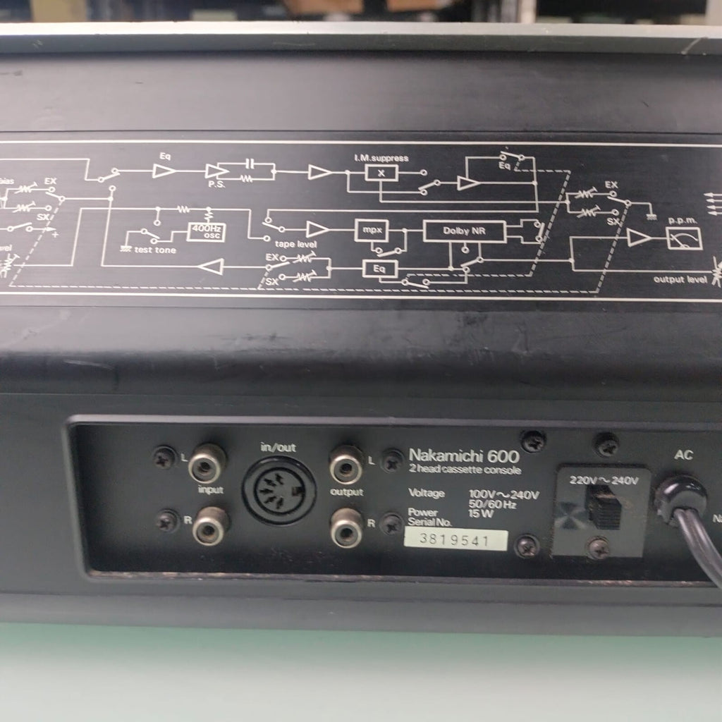 NAKAMICHI 600 2 HEAD CASSETTE CONSOLE DECK