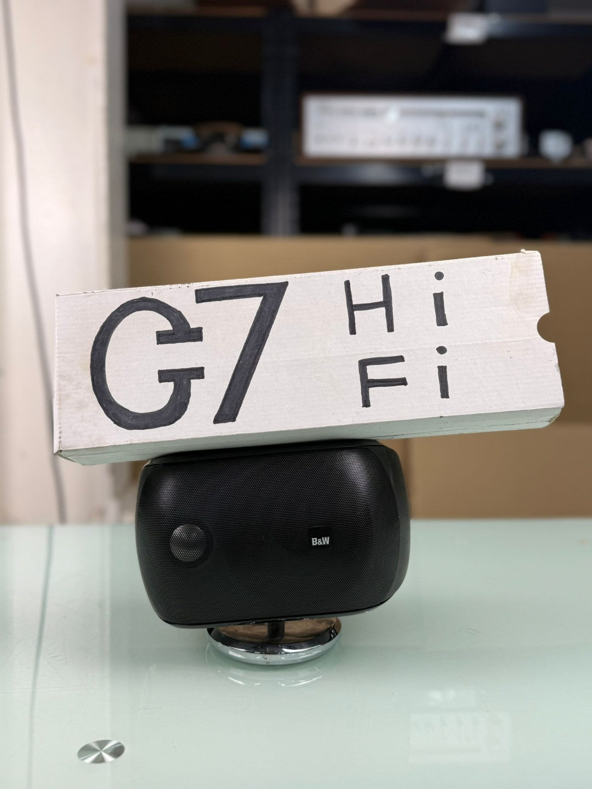 BOWERS & WILKINS B&W M1 MK1 CENTER SPEAKER WITH TABLE STAND