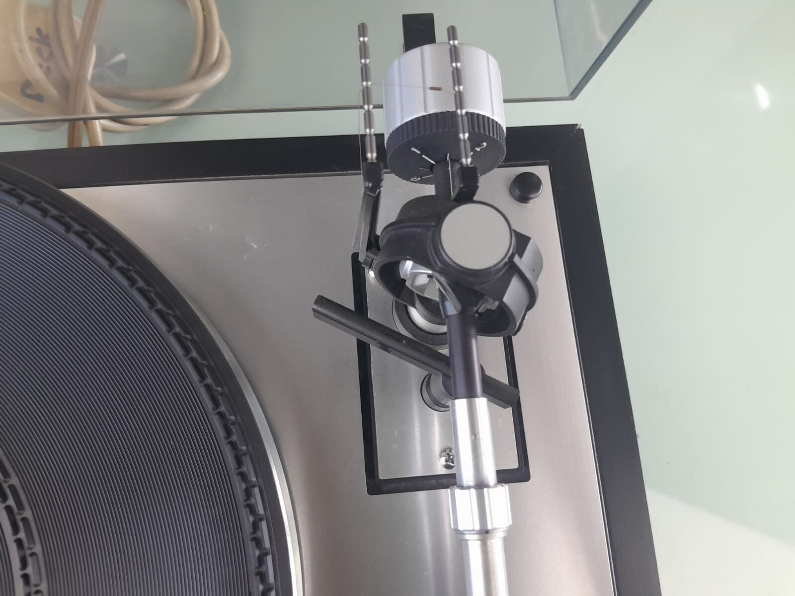 THORENS TD 166 MKII AUDIO TECHNICA CARTRIDGE TURNTABLE
