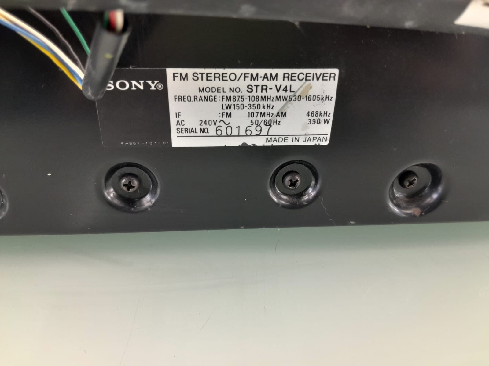 SONY STR V4L FM STEREO / FM-AM RECEIVER