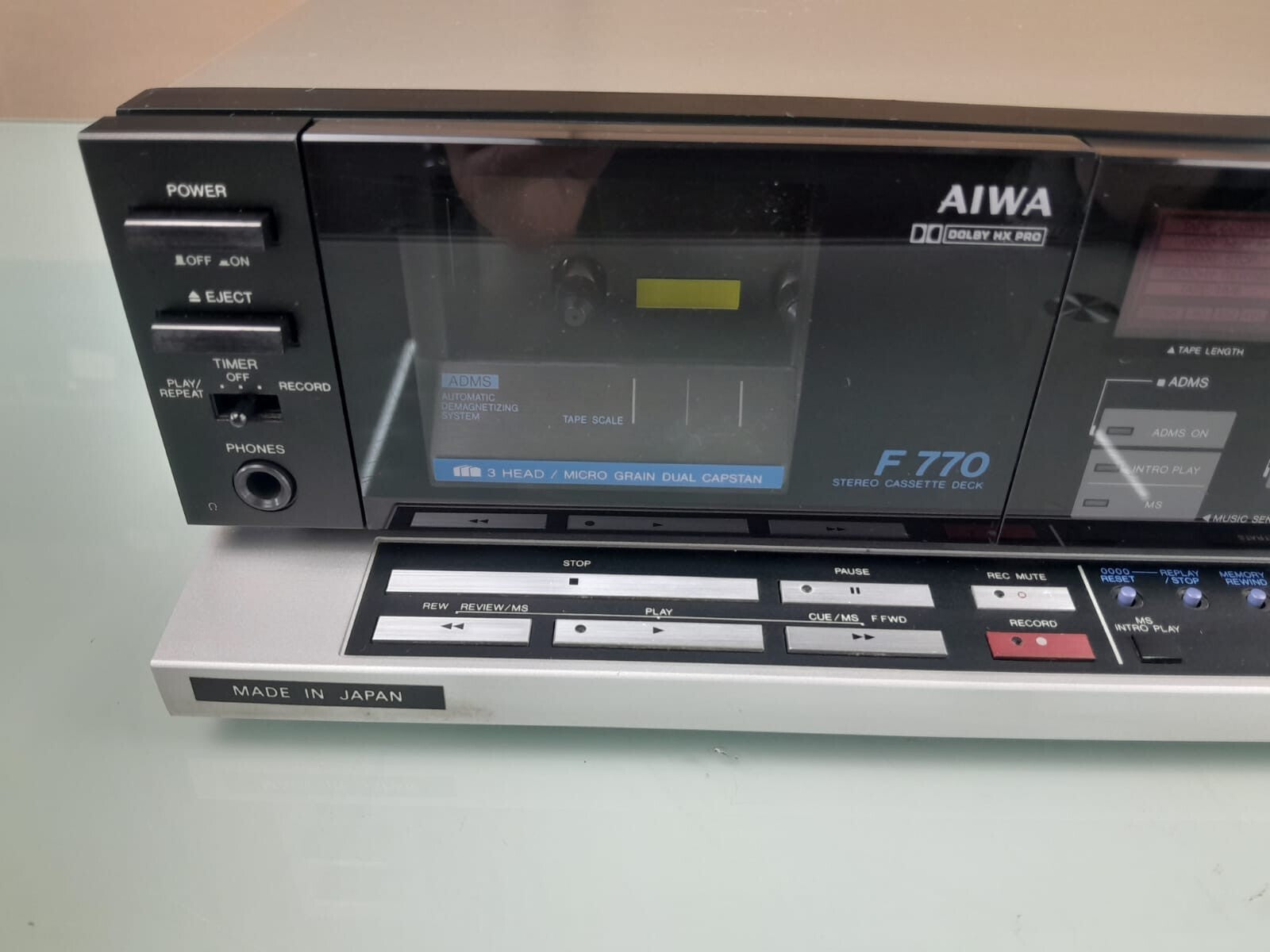 SERVICED AIWA F 770 STEREO CASSETTE DECK