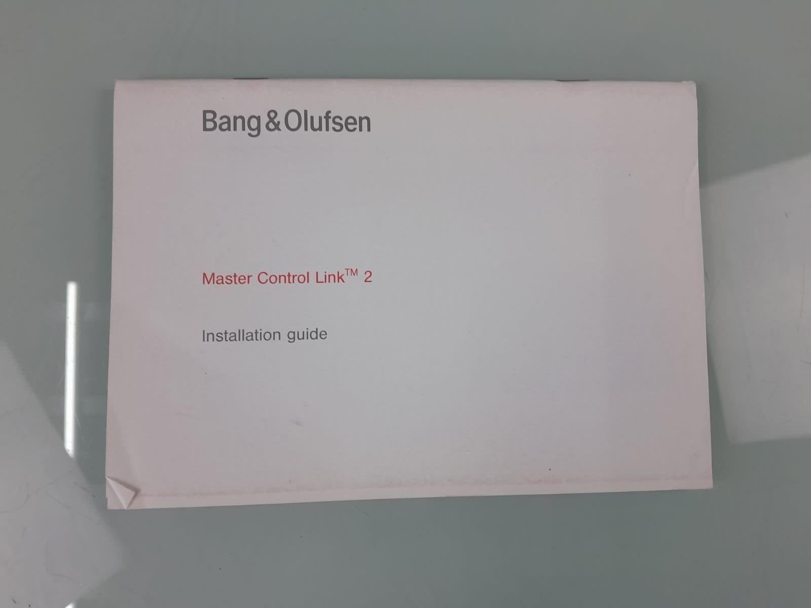 BANG & OLUFSEN B&O MASTER CONTROL LINK 2 INSTALLATION GUIDE
