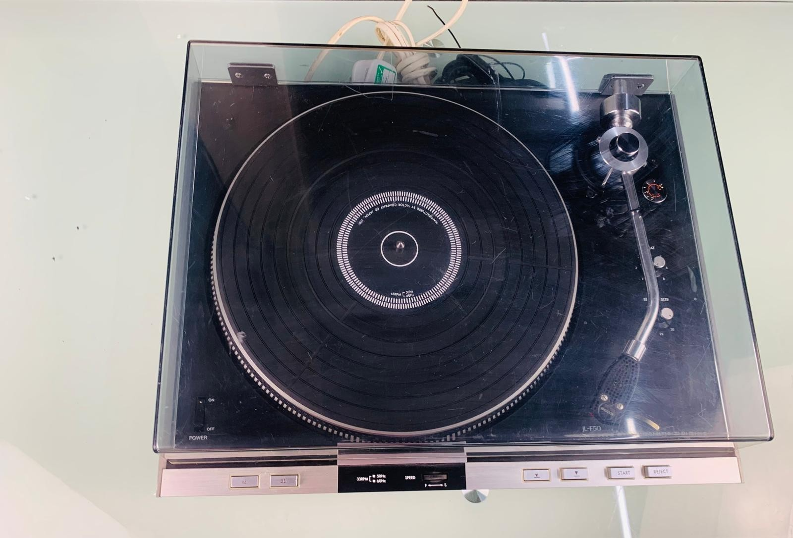 JVC JL F50 TURNTABLE WITH SHURE M75EJ TYPE 2 CARTRIDGE