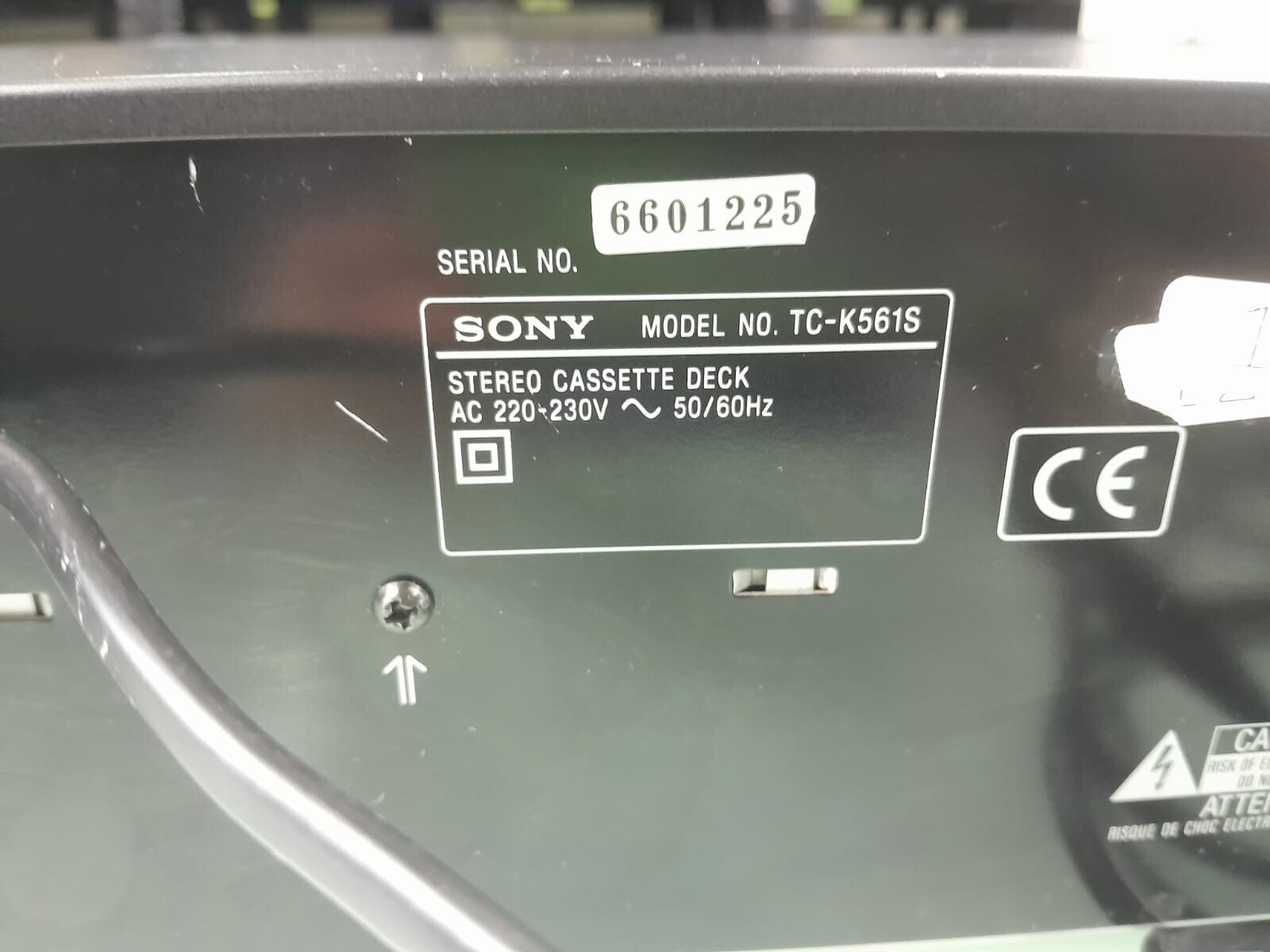 SONY TC K561S STEREO CASSETTE DECK