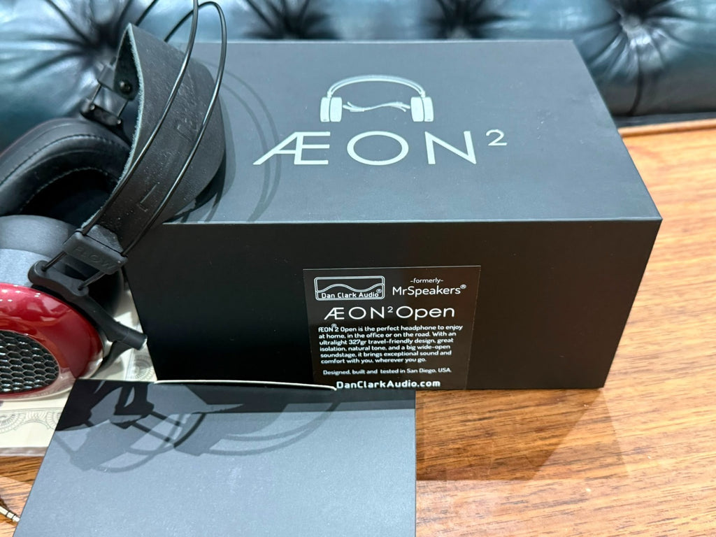 DAN CLARK AUDIO MRSPEAKERS AE ON 2 OPEN HEADPHONES