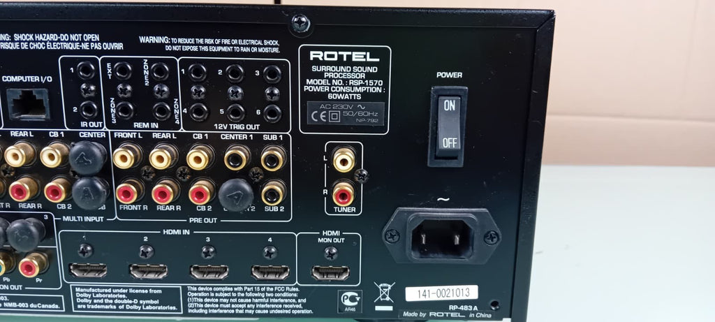 ROTEL RSP 1570 SURROUND SOUND PROCESSOR