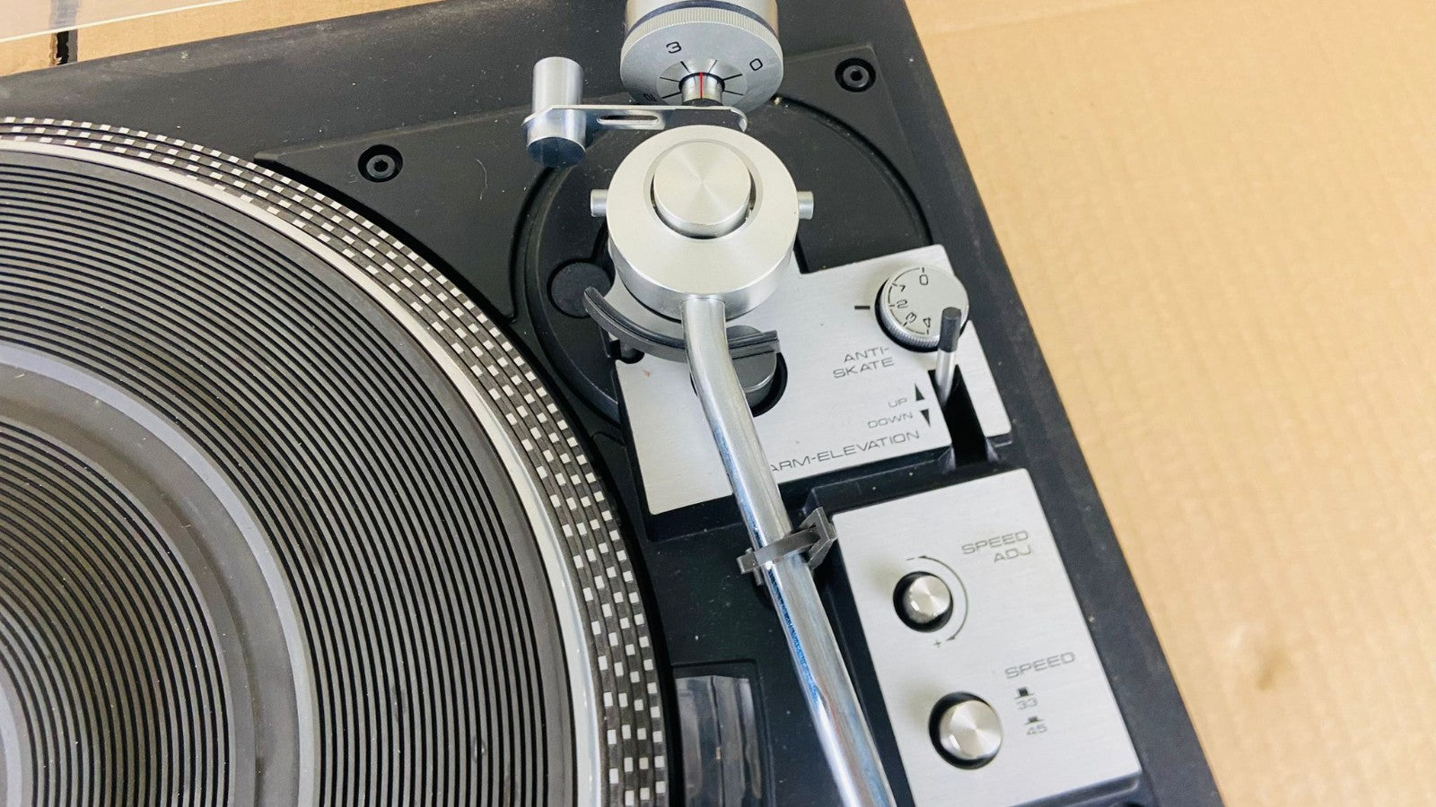 PIONEER PL 518X DIRECT DRIVE STEREO TURNTABLE WITH PIONEER ELEKTRA CARTRIDGE