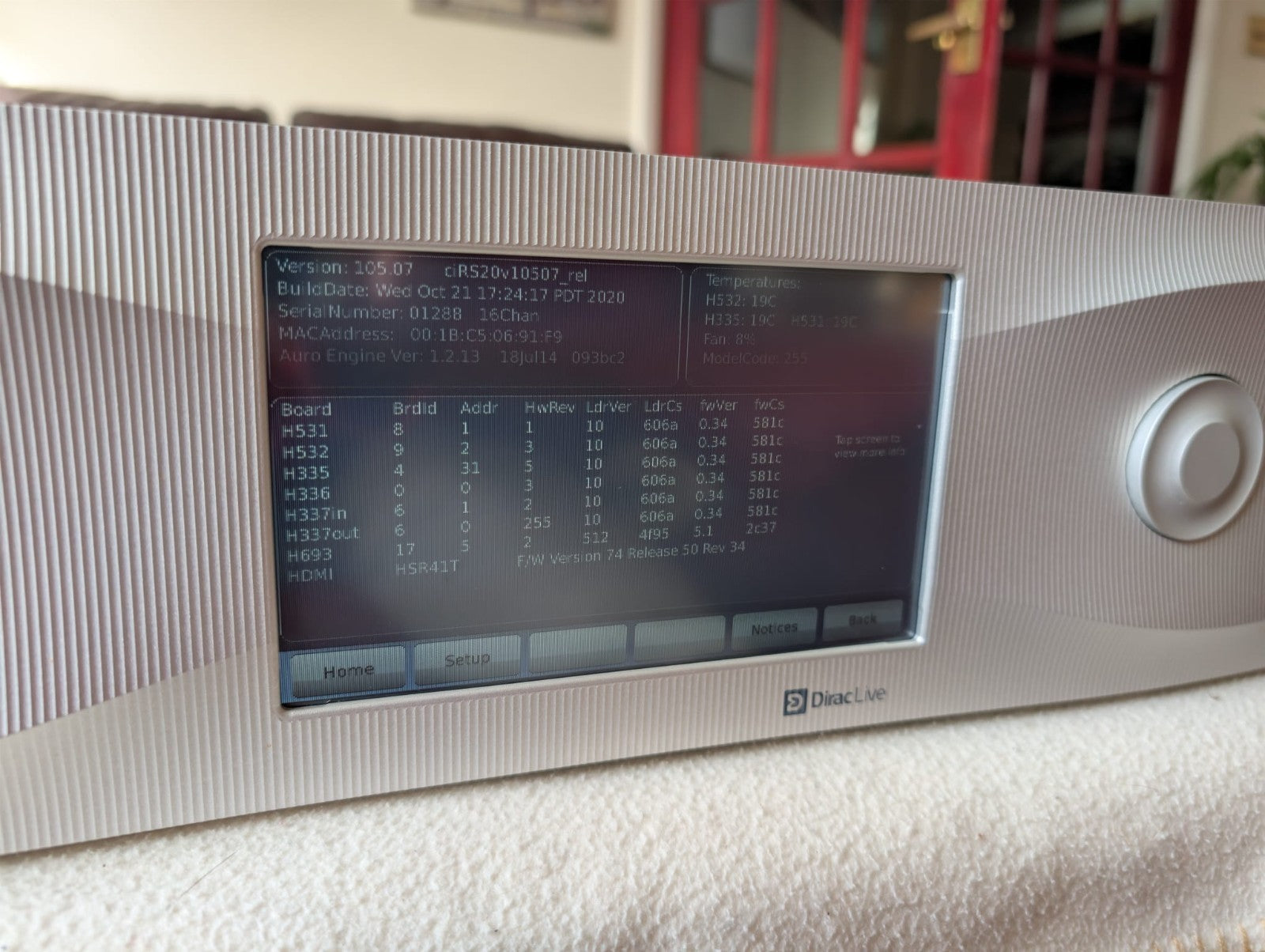 DATASAT RS20i 16-channel surround sound processor CINEMA