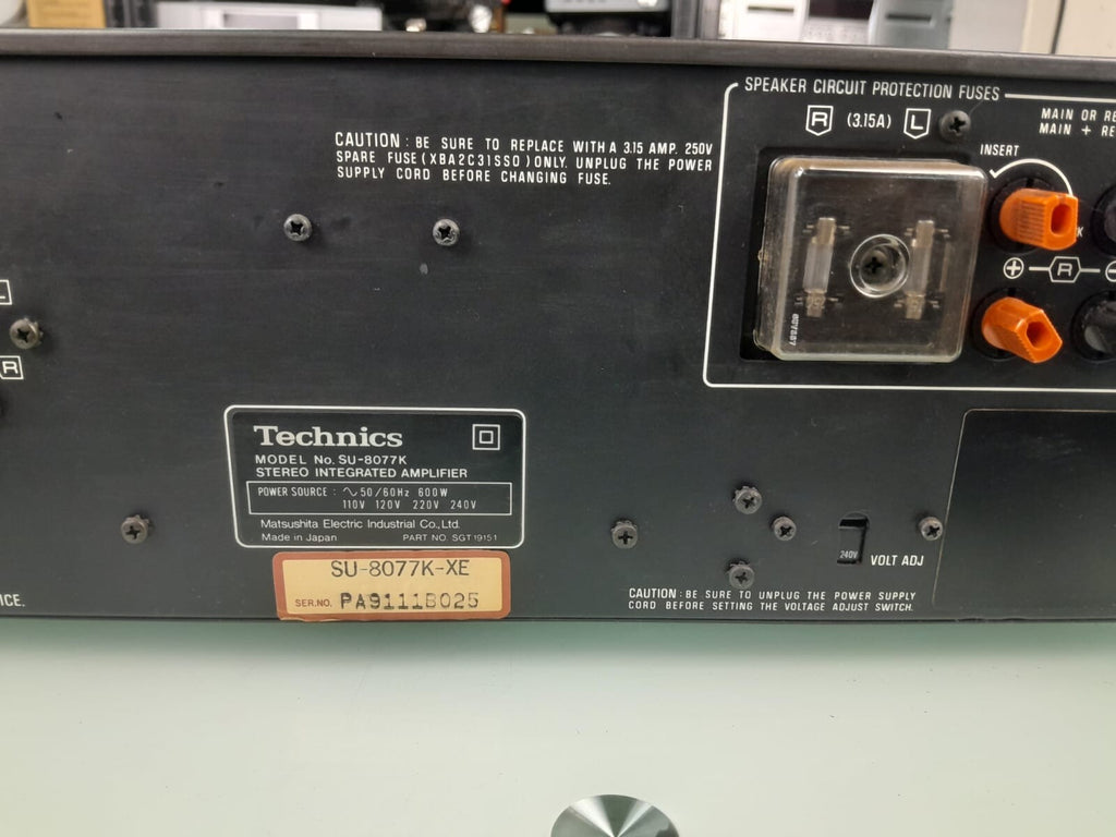 TECHNICS SU 8077K STEREO INTEGRATED AMPLIFIER