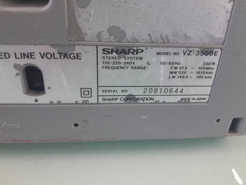 SHARP VZ 3500E STEREO SYSTEM