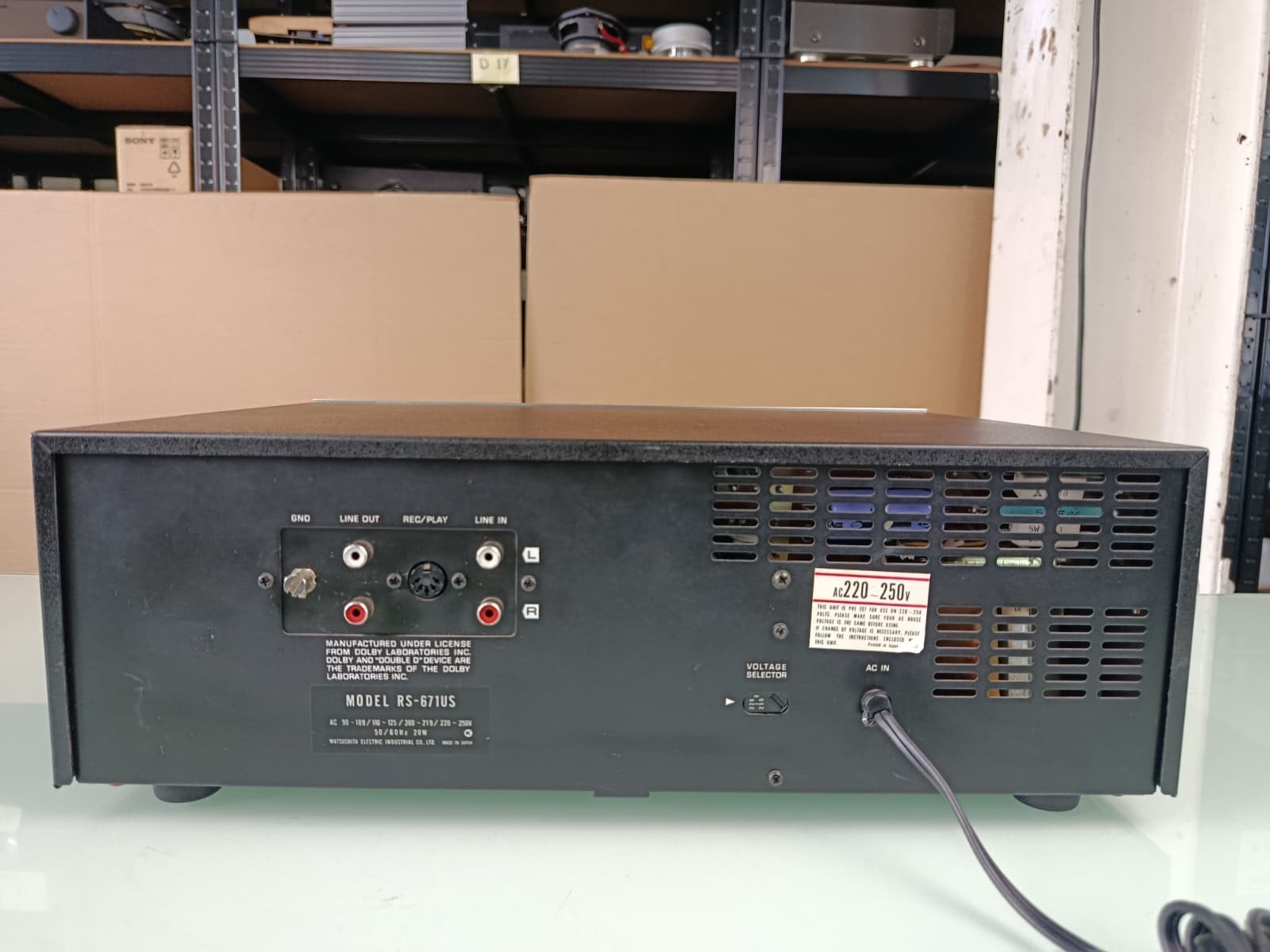 SERVICED !! TECHNICS 671 STEREO CASSETTE DECK