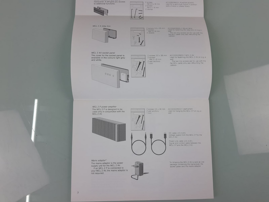 BANG & OLUFSEN B&O MASTER CONTROL LINK 2 INSTALLATION GUIDE