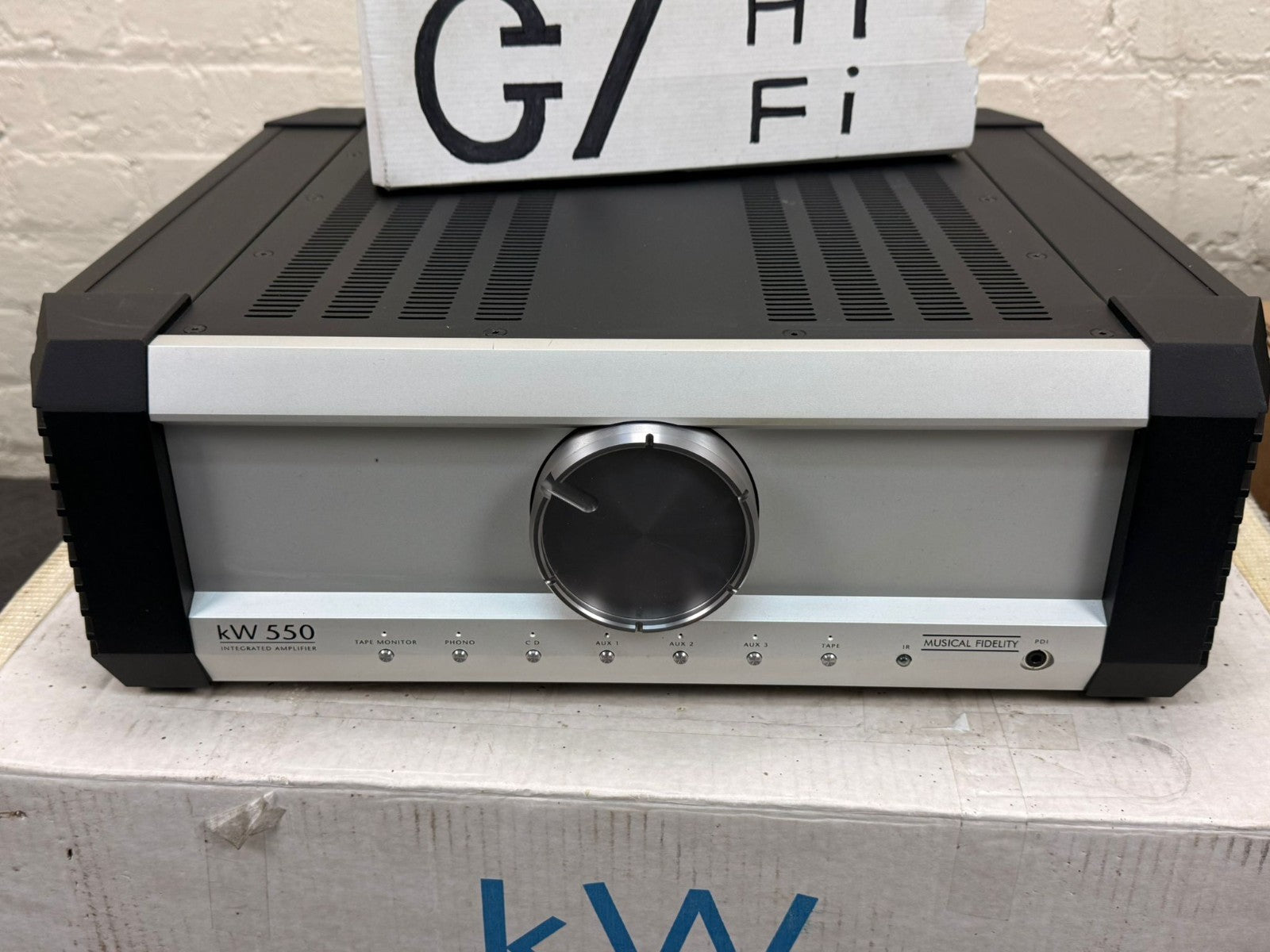 SERVICED MUSICAL FIDELITY KW 550 INTEGRATED AMPLIFIER & KW 550 POWER SUPPLY