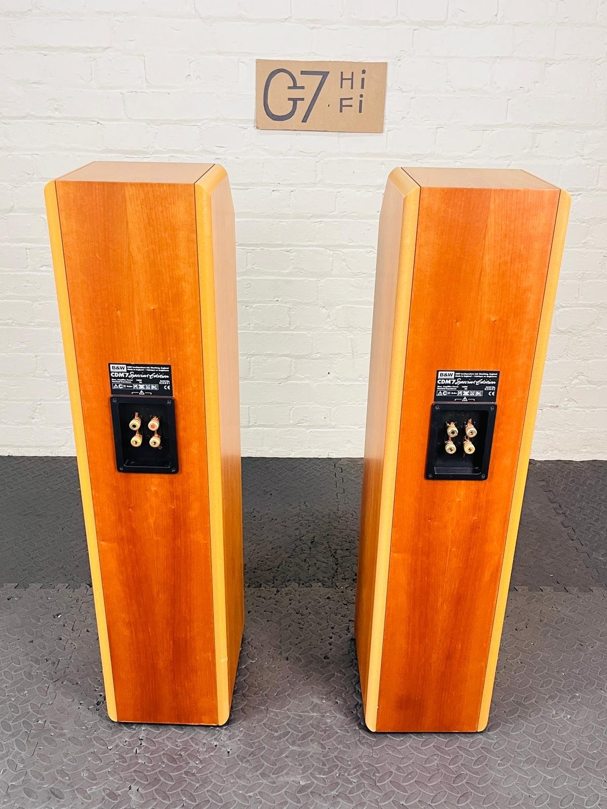 B&W BOWERS & WILKINS CDM 7SE SPECIAL EDITION FLOOR STANDING SPEAKERS