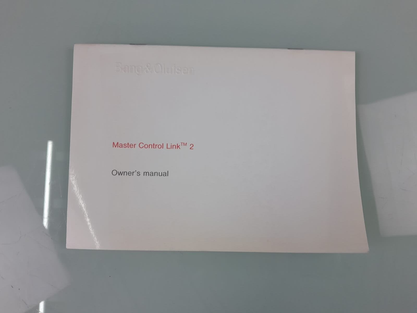 BANG & OLUFSEN B&O MASTER CONTROL LINK 2 OWNER'S MANUAL