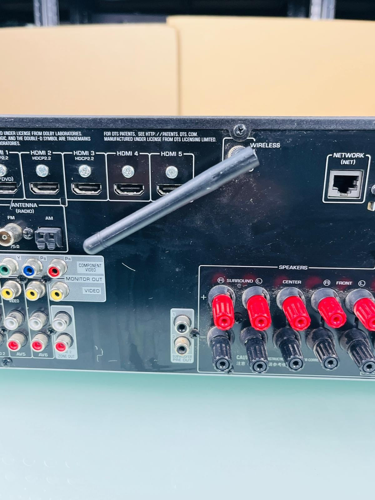 YAMAHA RX V679 NATURAL SOUND AV RECEIVER WITH REMOTE