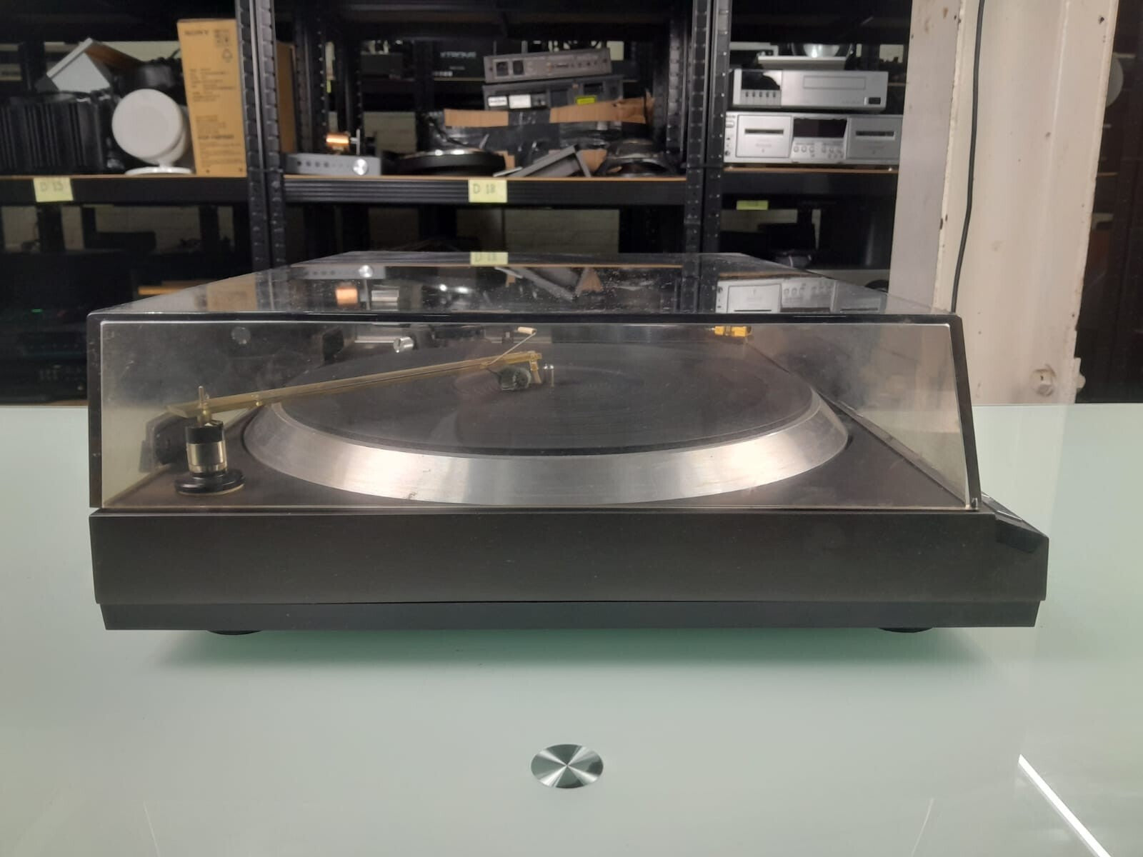 TECHNICS SL 1410 MK2 AUDIO TECHNICA QUARTZ DIRECT DRIVE AUTOMATIC TURNTABLE