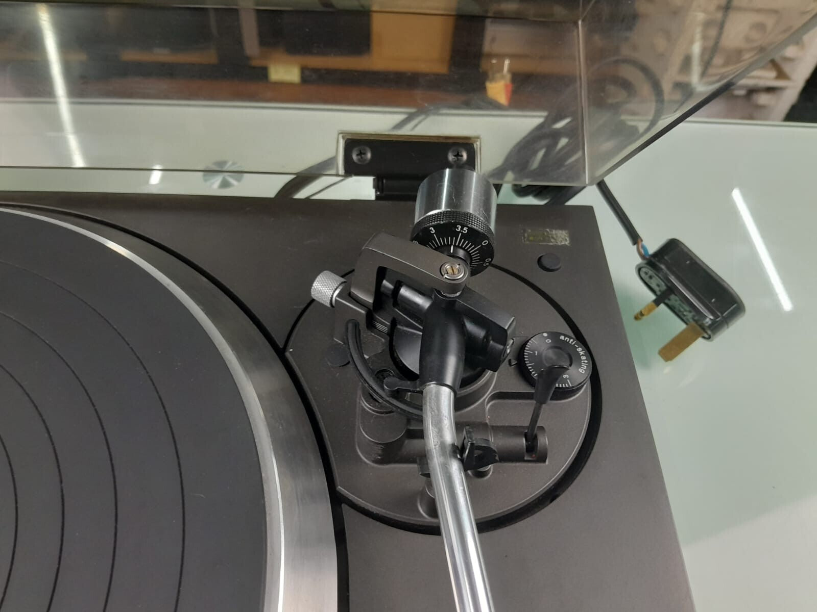 TECHNICS SL 1410 MK2 AUDIO TECHNICA QUARTZ DIRECT DRIVE AUTOMATIC TURNTABLE