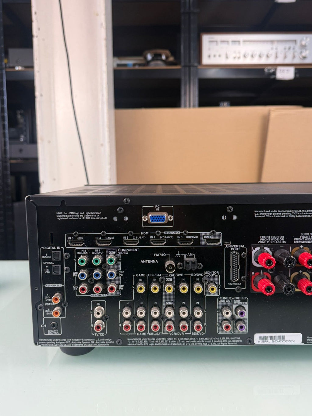 ONKYO TX SR608 AV RECEIVER WITH REMOTE