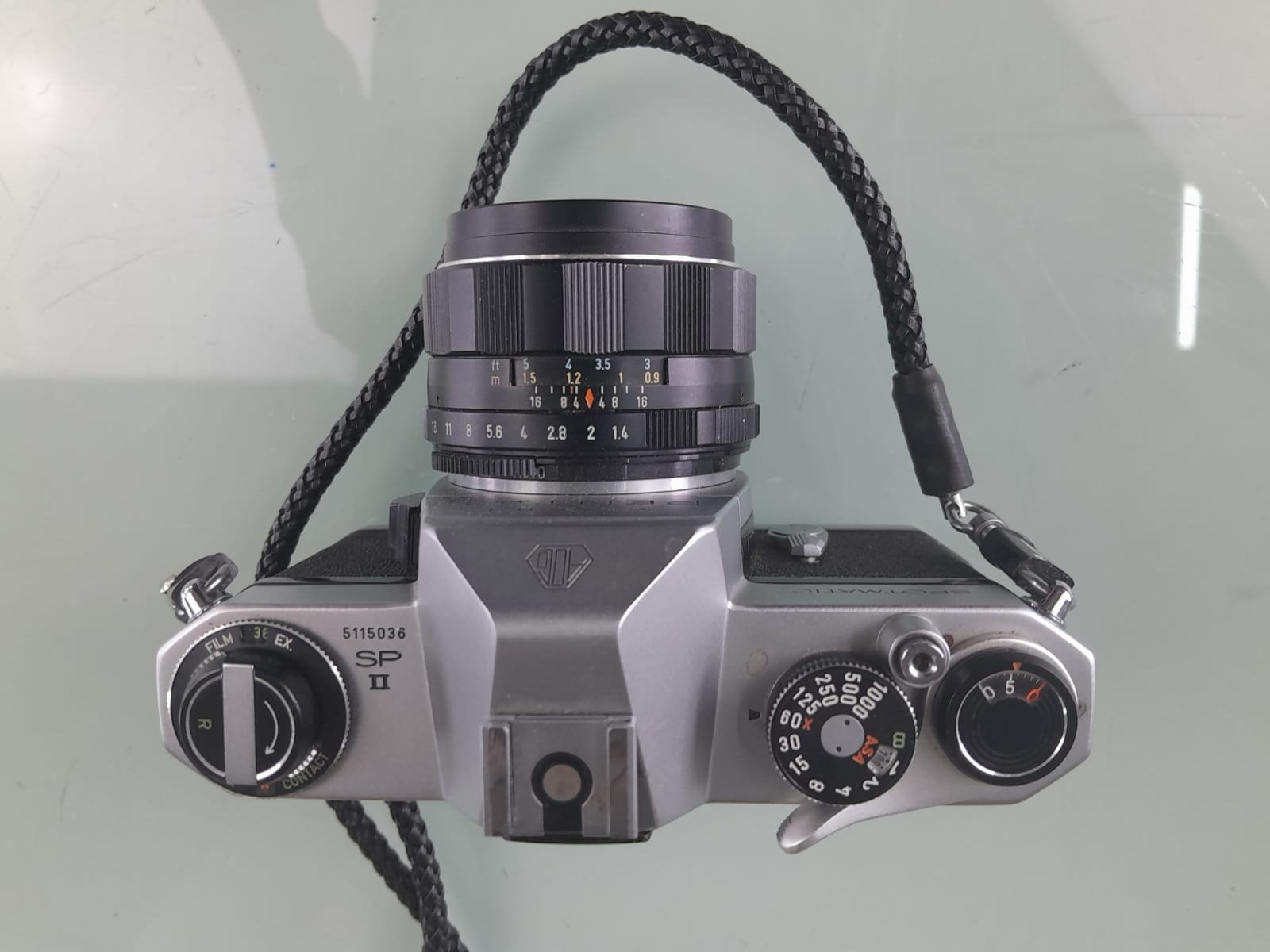 ASAHI PENTAX SPOTMATIC SP II SLR CAMERA SUPER-MULTI-COATED TAKUMAR 1:1.4/50 LENS