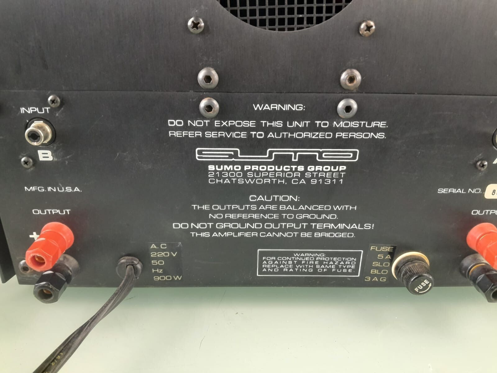 SUMO ANDROMEDA CLASS AB DIFFERENTIAL POWER AMPLIFIER