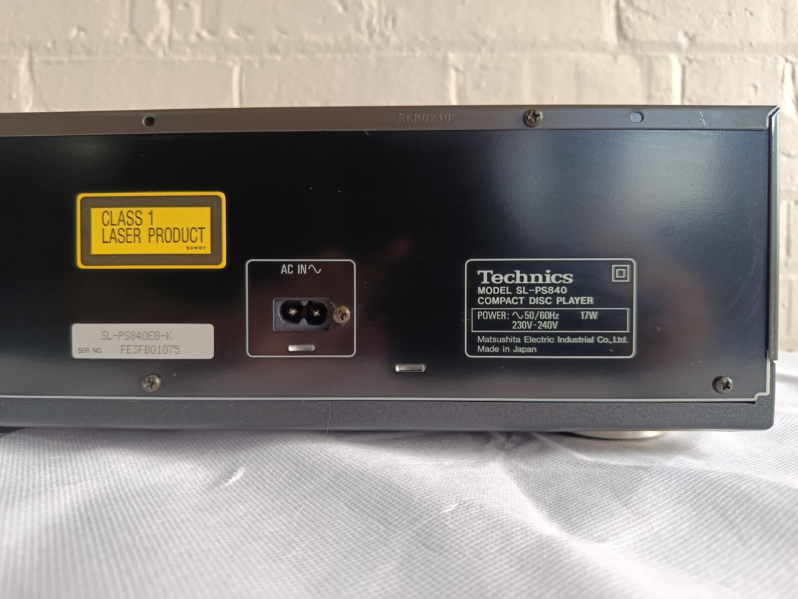 TECHNICS SL PS840 CD PLAYER