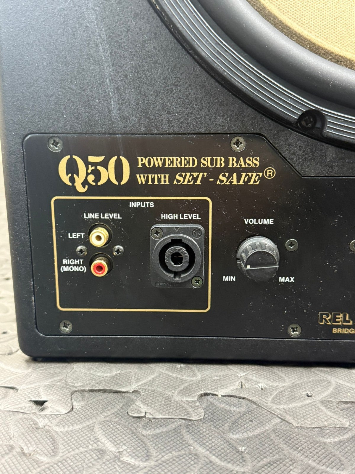 REL Q50 POWERED SUB BASS SUBWOOFER