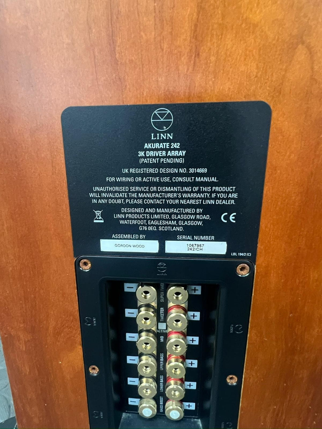 LINN AKURATE 242 FLOOR STANDING SPEAKERS