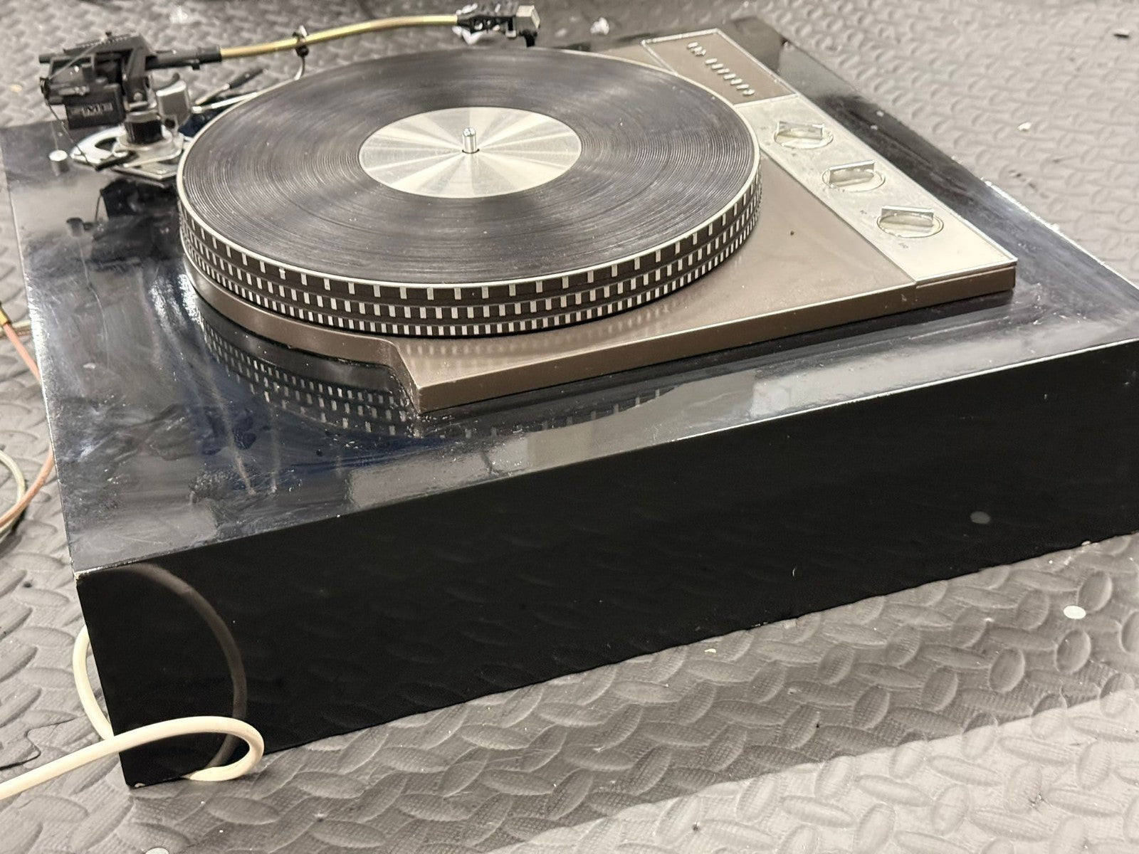 GARRARD 401 TURNTABLE ON SOLID GRANITE PLINTH SME SERIES 3 III S TONEARM