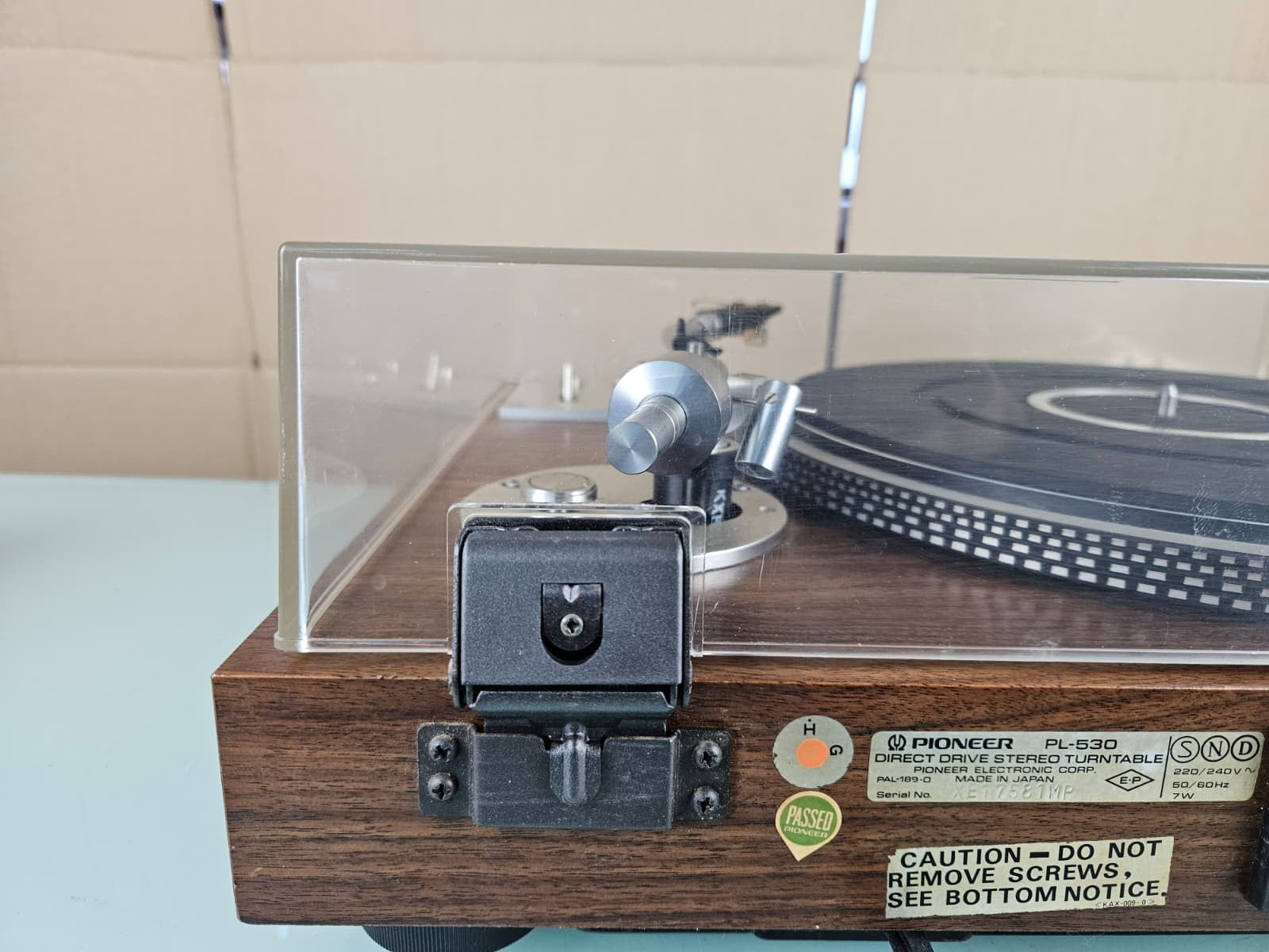 PIONEER PL 530 DIRECT DRIVE FULL AUTOMATIC STEREO TURNTABLE