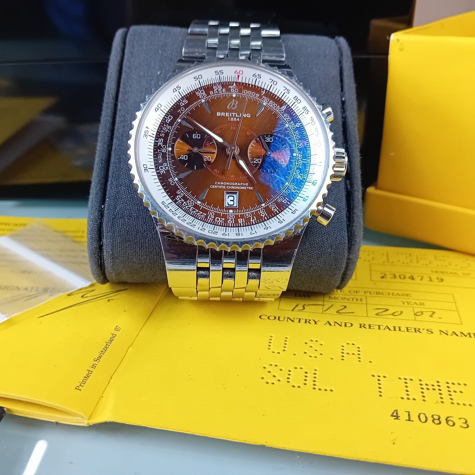 BREITLING MONTBRILLANT LEGENDE A23340 AUTOMATIC WATCH