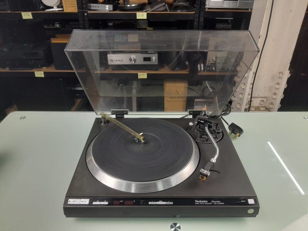 TECHNICS SL 1410 MK2 AUDIO TECHNICA QUARTZ DIRECT DRIVE AUTOMATIC TURNTABLE