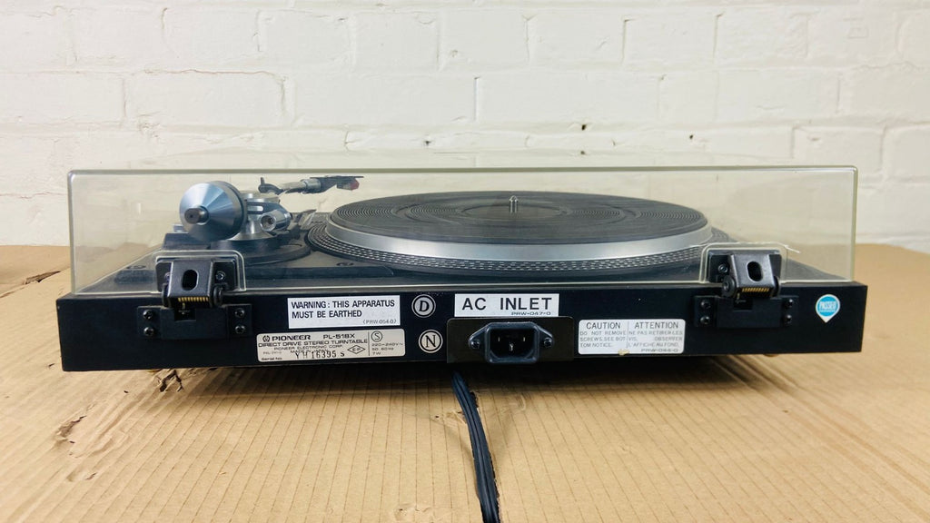 PIONEER PL 518X DIRECT DRIVE STEREO TURNTABLE WITH PIONEER ELEKTRA CARTRIDGE
