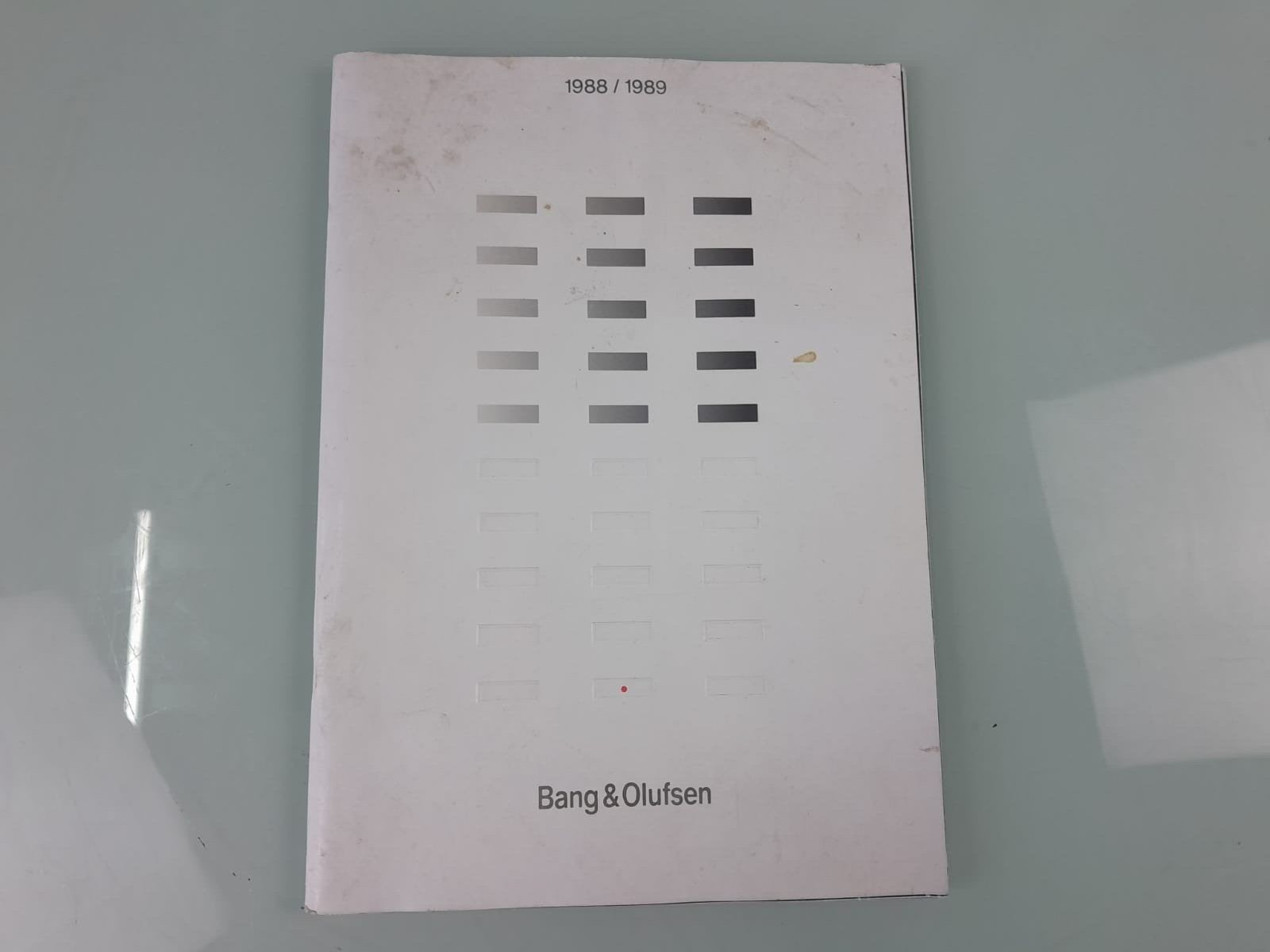 BANG & OLUFSEN B&O 1988/1989 BROCHURE