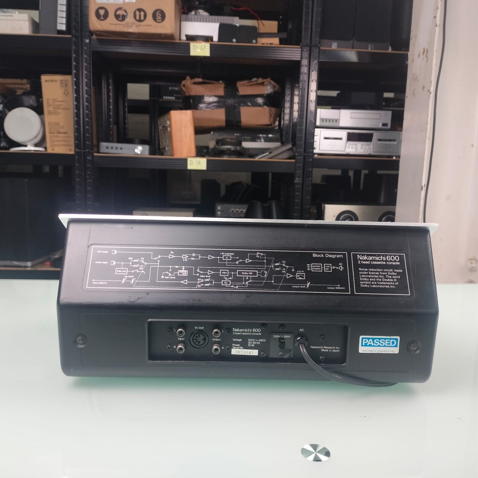 NAKAMICHI 600 2 HEAD CASSETTE CONSOLE DECK