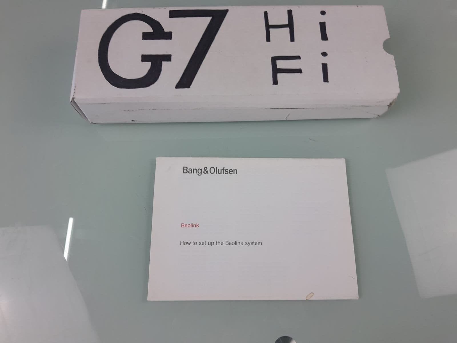 B&O BANG & OLUFSEN BEOLINK SYSTEM SETUP MANUAL