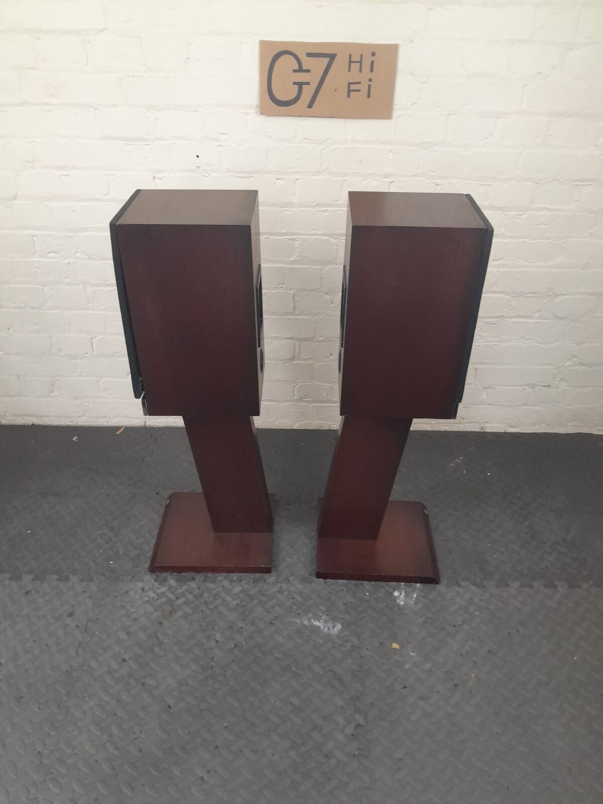 CASTLE DURHAM SPEAKERS WITH ORIGINAL CASTLE STANDS