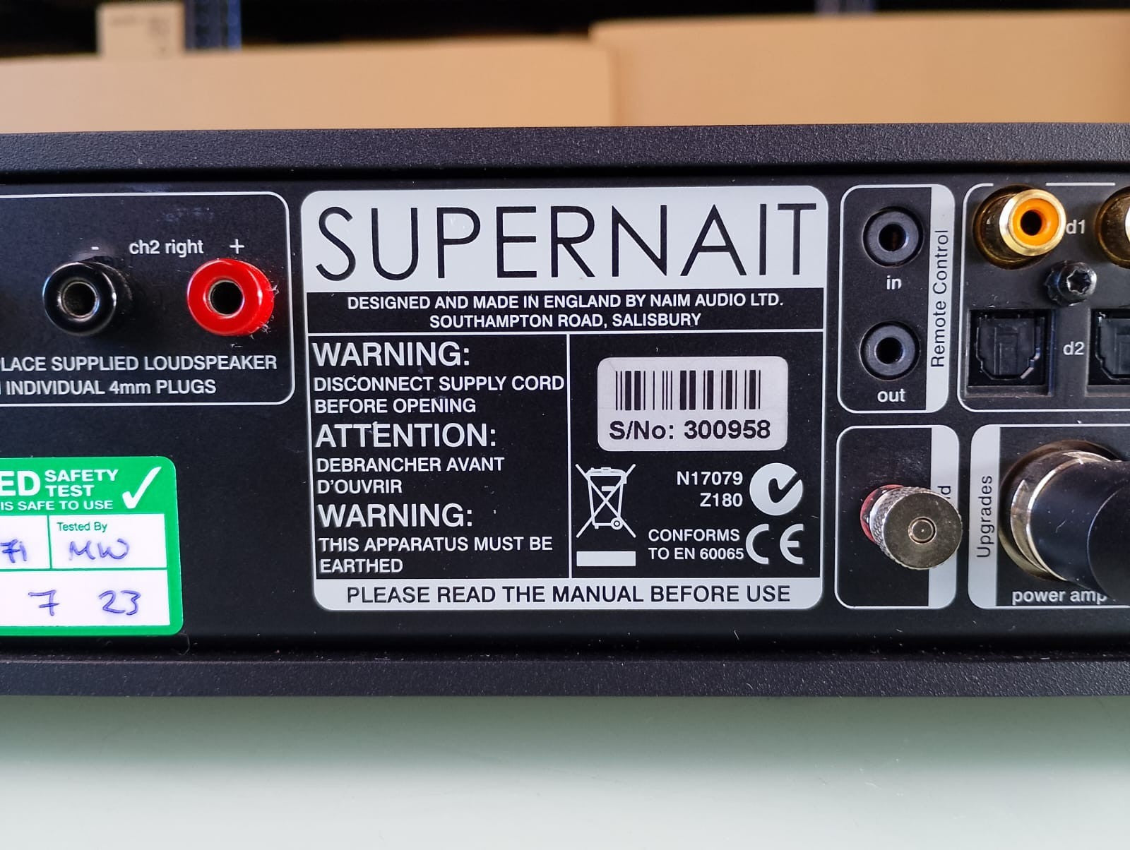 NAIM SUPERNAIT INTEGRATED AMPLIFIER