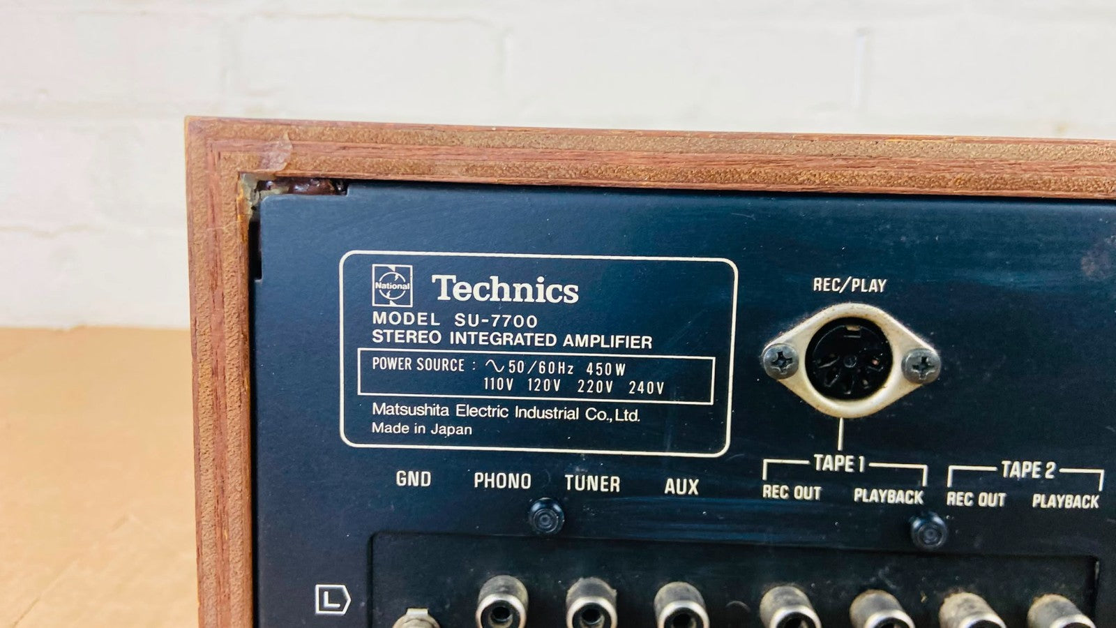 TECHNICS SU 7700 STEREO INTEGRATED AMPLIFIER
